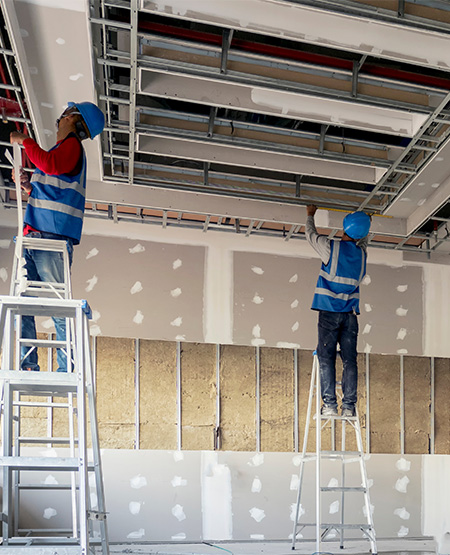 Plafonds et cloisons - Entreprise de bâtiment près de Lille